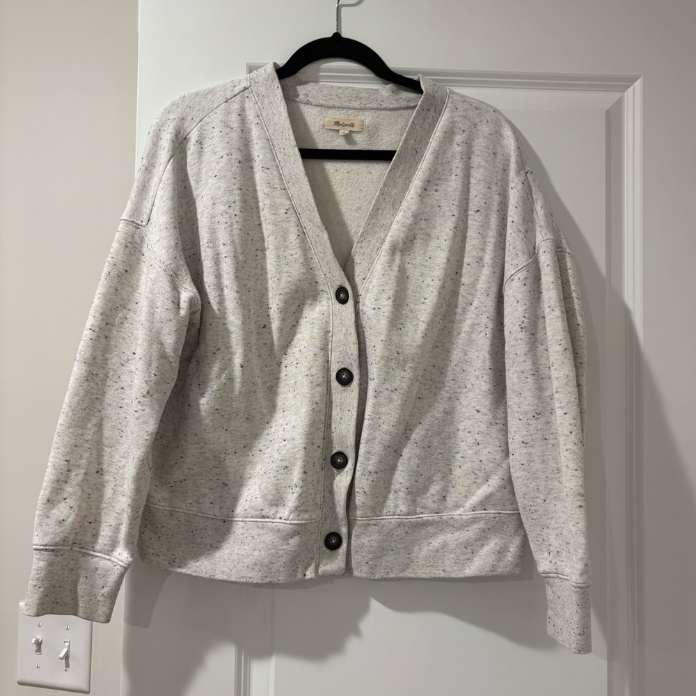 Madewell sweatshirt cardigan size S
